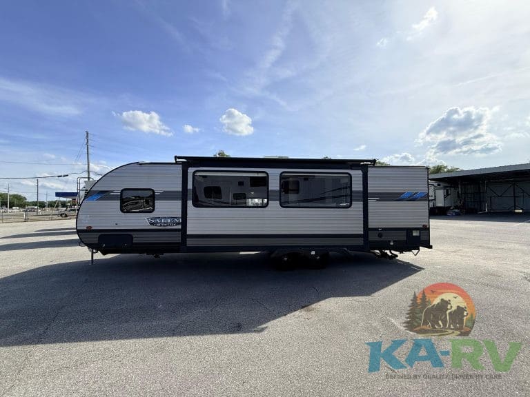 Reliable travel trailer for outdoor adventures and camping trips.