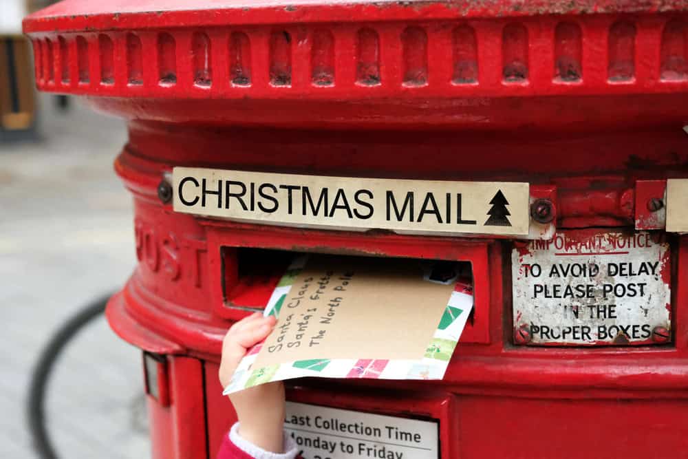 Post Office Mailbox for Christmas Mail and Packages.