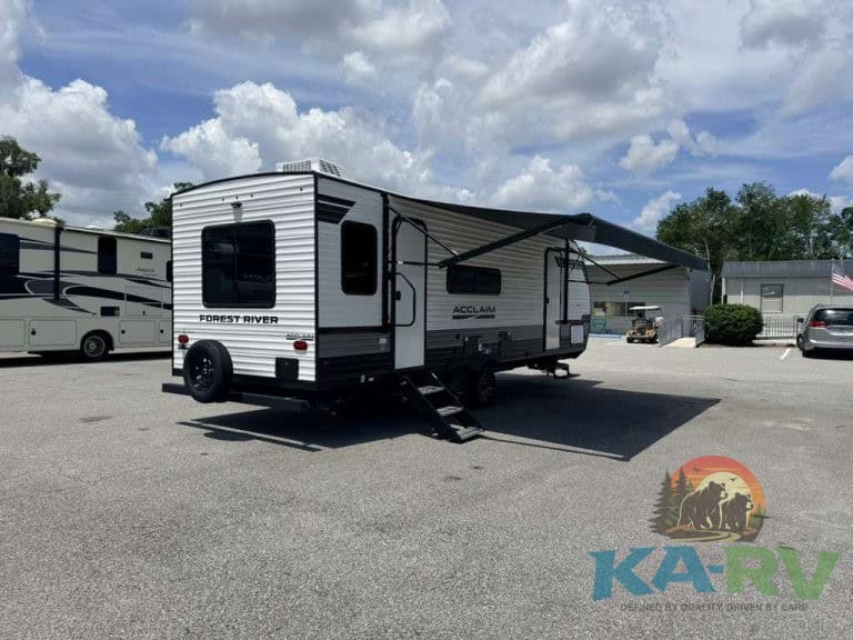 Modern 2026 Acclaim 2500RD RV with black and white exterior.