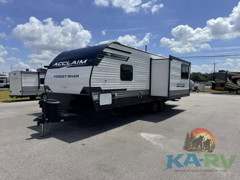 2026 Acclaim 2500RD RV parked outdoors with blue sky and clouds.