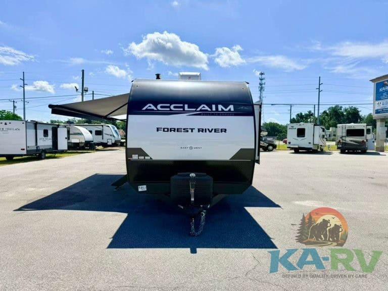 2026 Acclaim 2700BH RV parked at Karv Repair dealership lot.