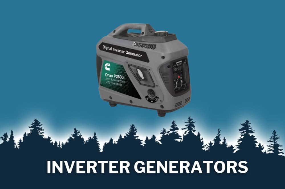 A graphic of an inverter generator, one of the generators for sale in Florida that we carry
