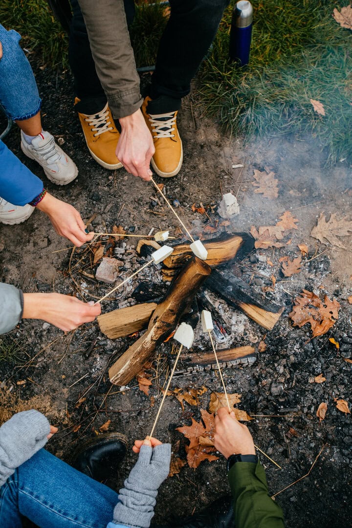 Roasting Marshmallows.