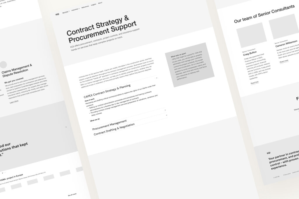 Wireframe visuele kqi