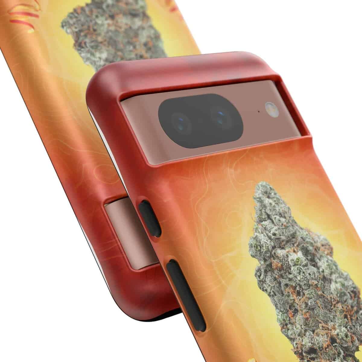 Phone case featuring cannabis leaf design for PEELS PHONE CASE.