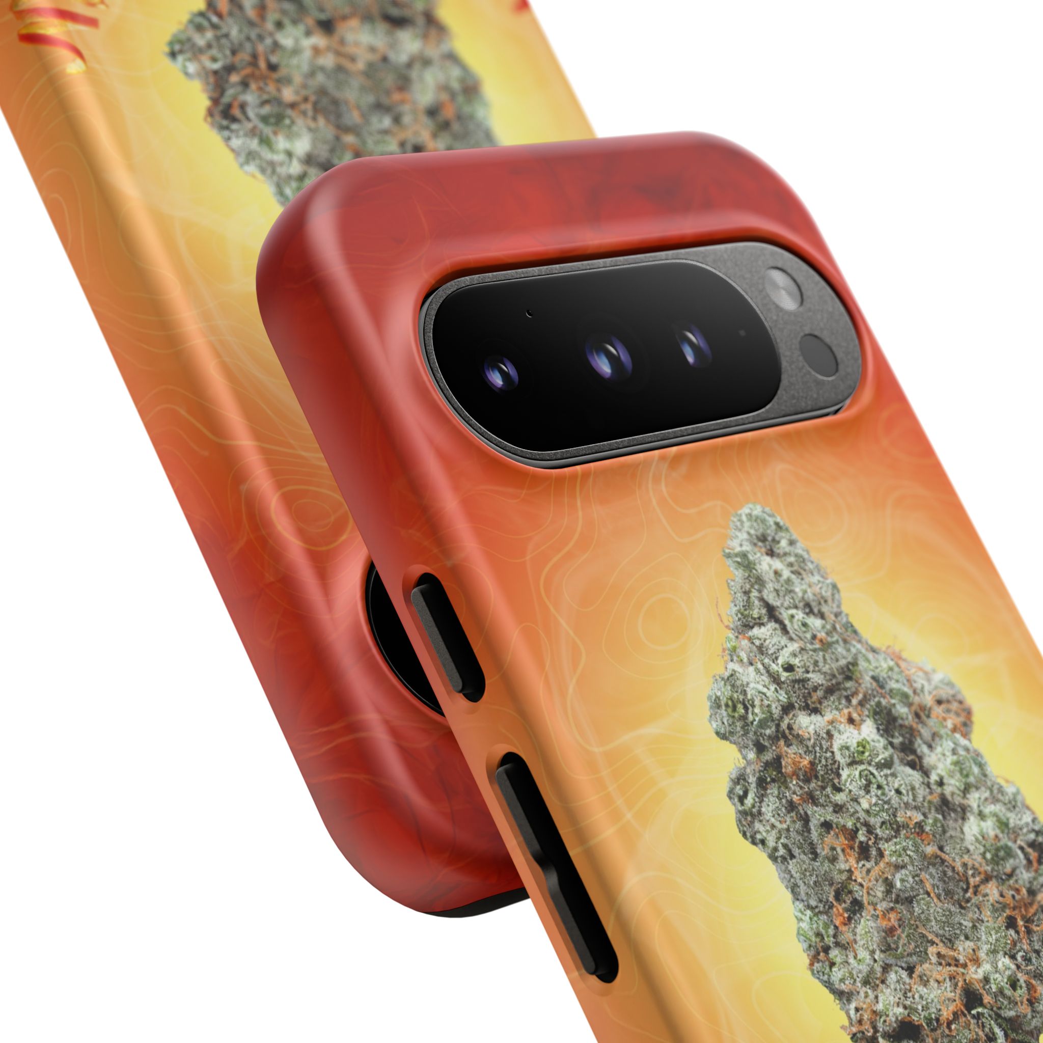 Phone case featuring cannabis leaf design for PEELS PHONE CASE.