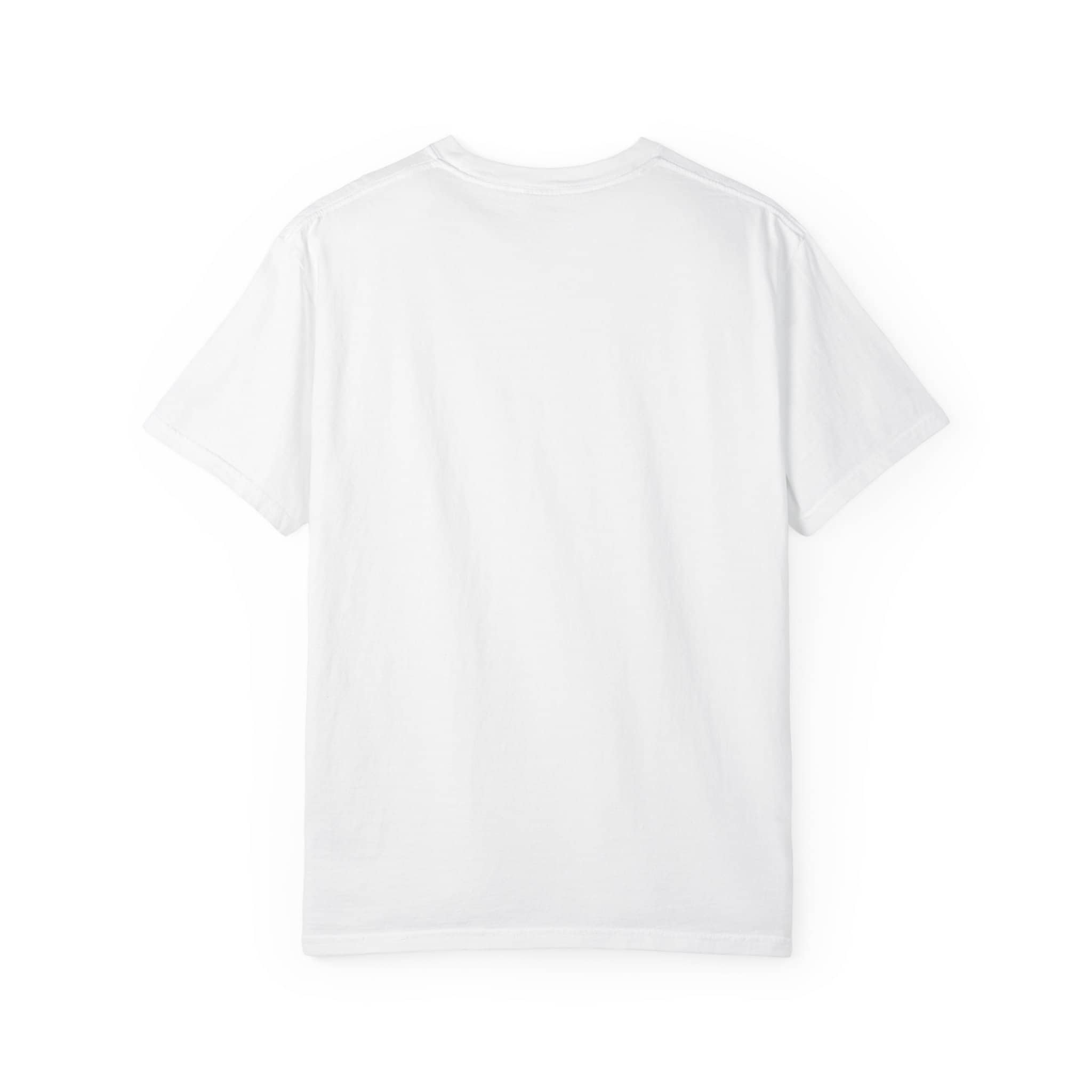 White T-shirt with no visible design, front view, blank and plain.