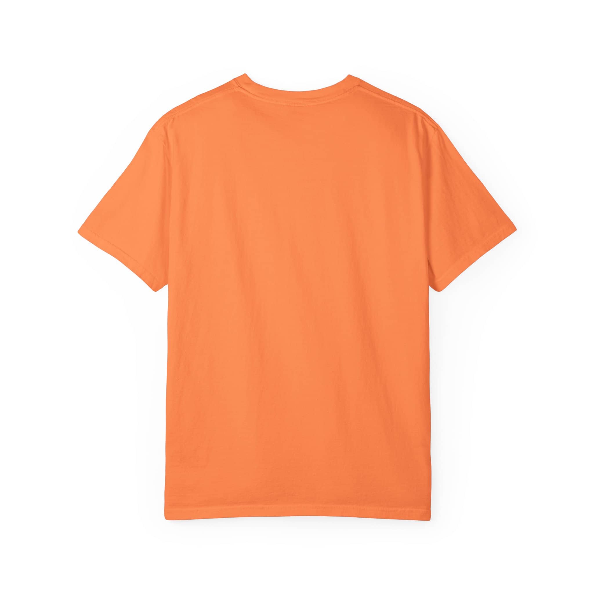 Bright orange Pineapple Burst T-shirt with short sleeves and round neck.