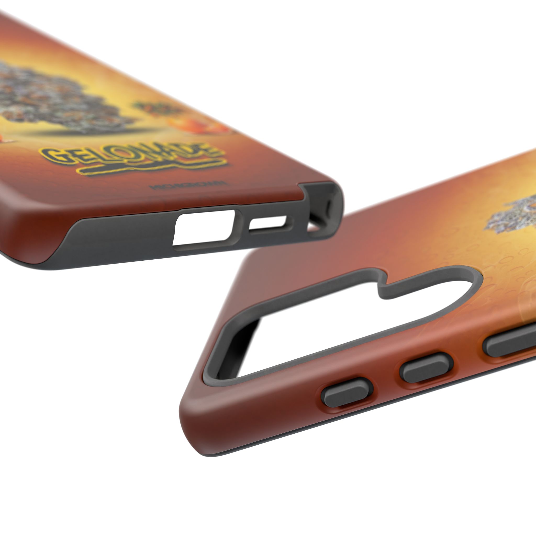 GELONADE phone case with Michigrown design and logo.