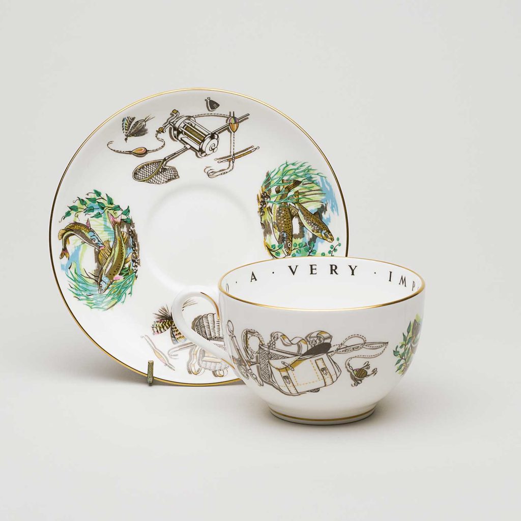 Large tea cup and saucer