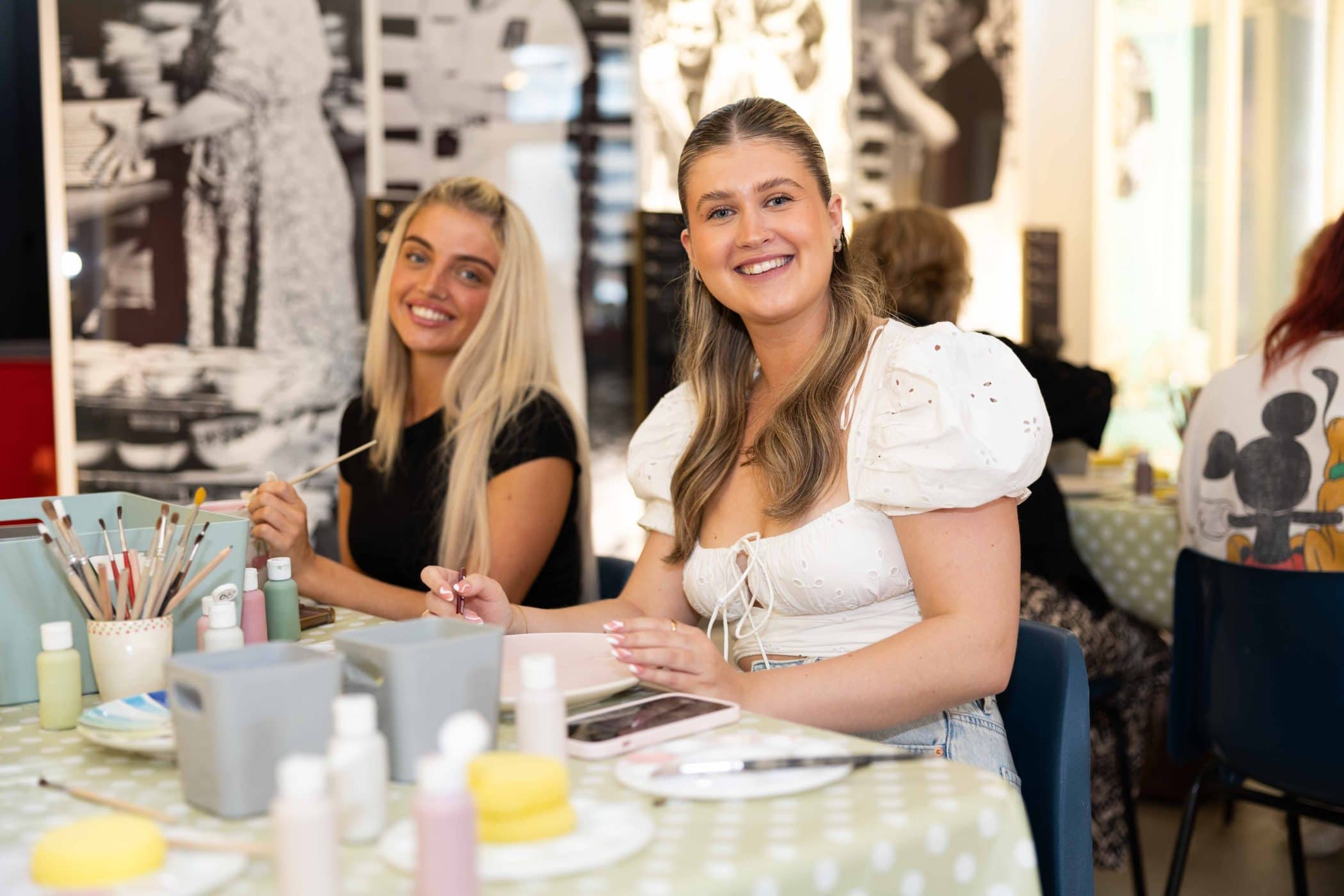 Motel Rocks pottery painting wellbeing day