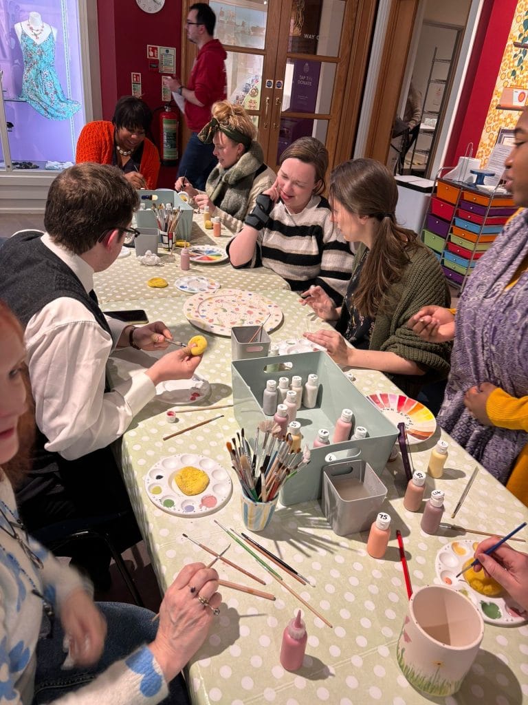 Corporate wellbeing day - pottery painting
