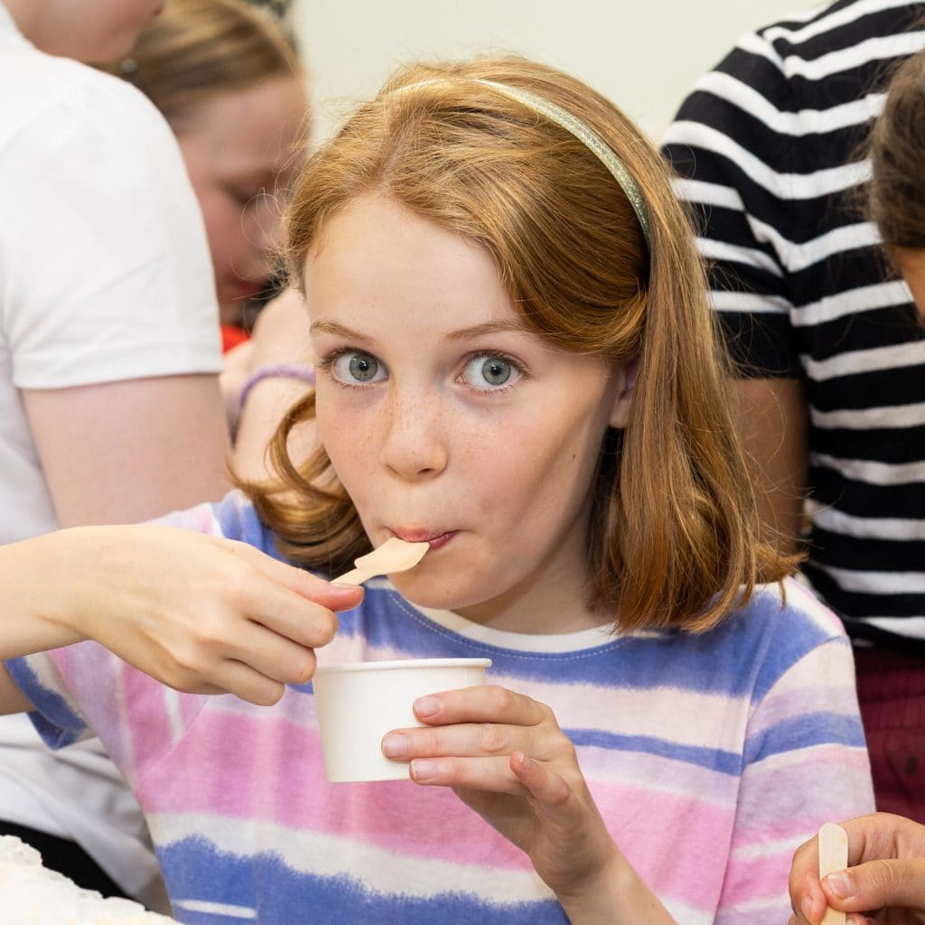 Eating Georgian ice-cream