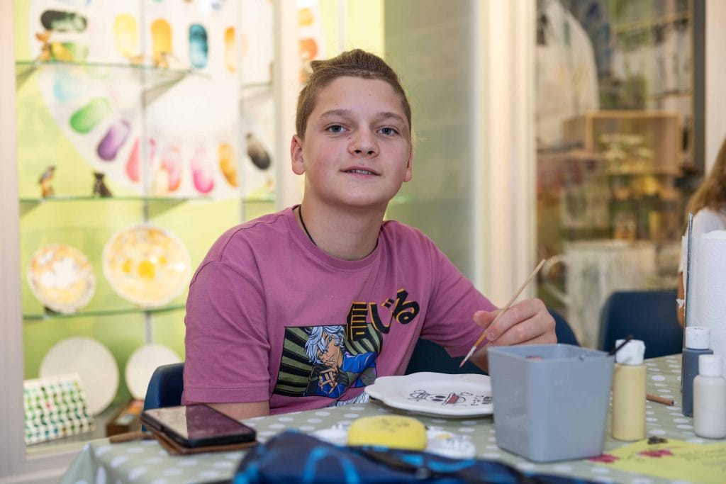 Pottery painting studio