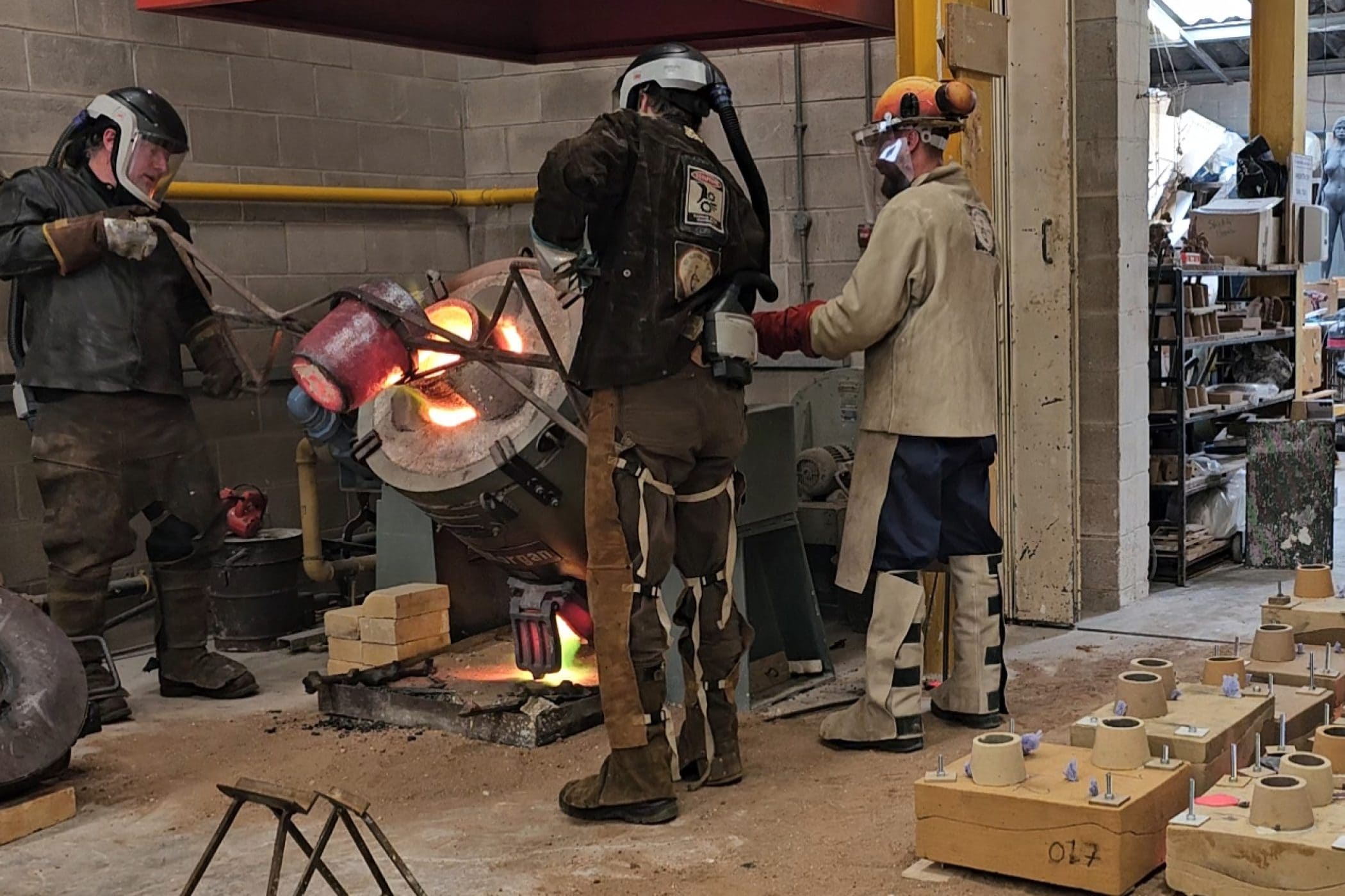 Artists Musson+Retallick casting part of the new public art