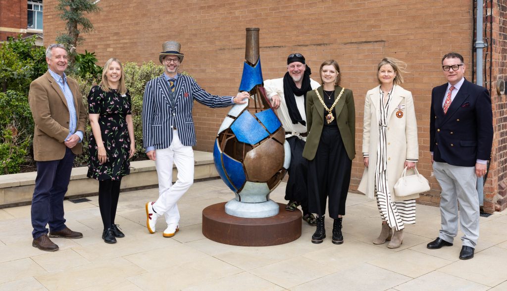 Sculpture unveiling