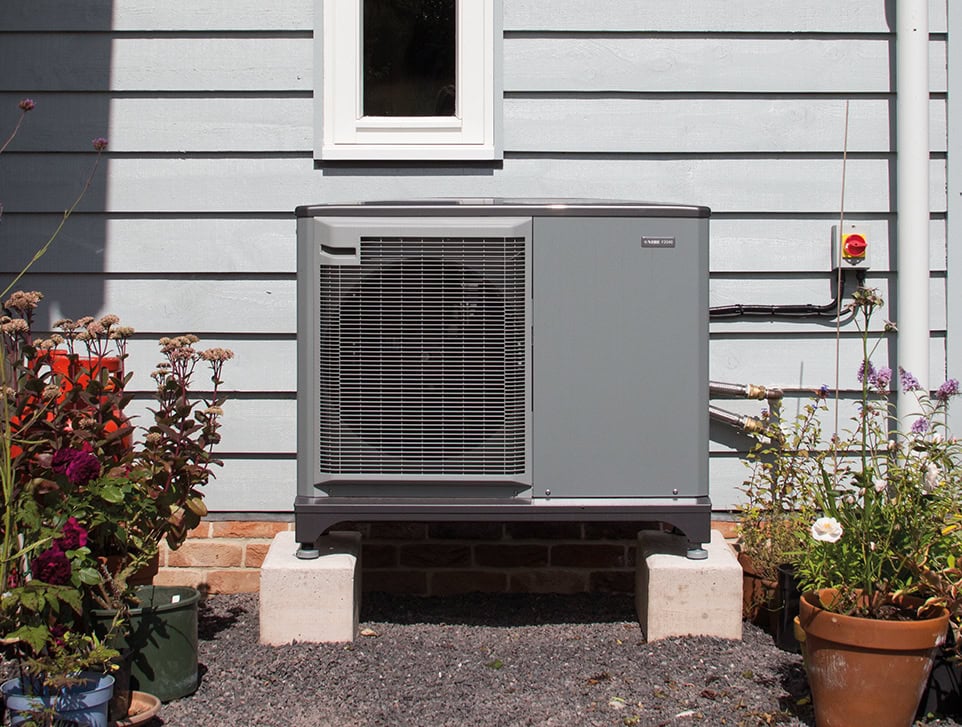 Underfloor heating heat pump