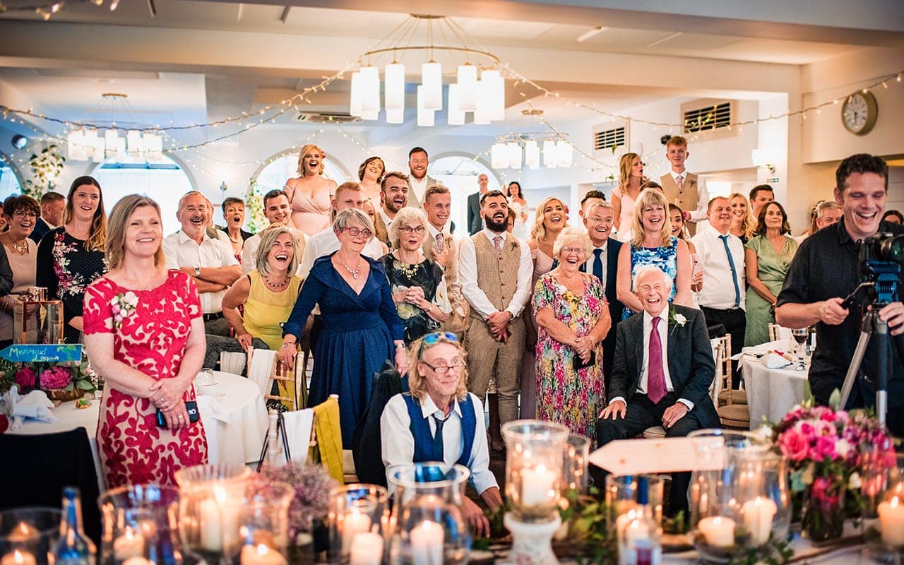 Italian villa Dorset wedding guests speeches reaction photograph one thousand words