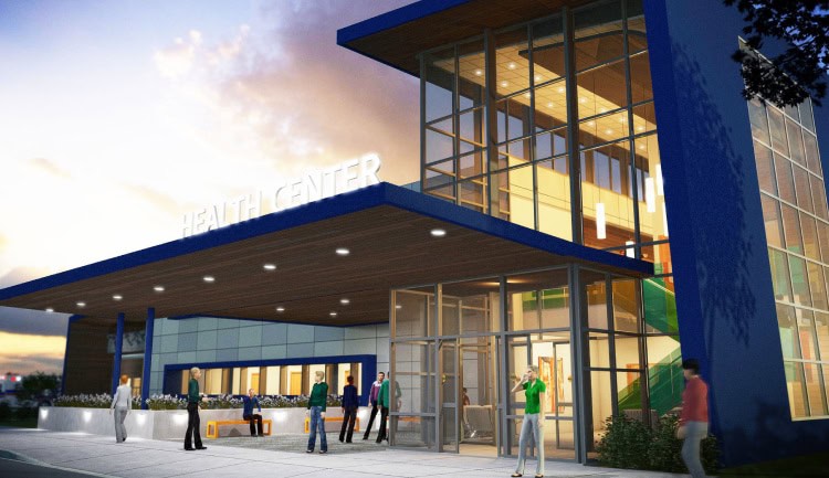 3d model of a health center