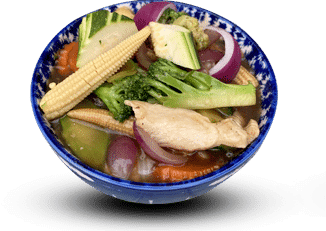  A savory stir-fry of fresh mixed vegetables cooked with authentic Thai seasonings, delivering a balanced blend of flavor and texture.