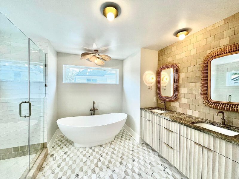 Modern Bathroom with Freestanding Tub