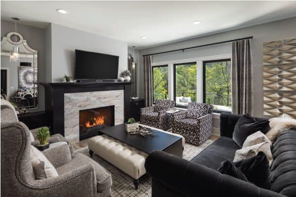parade home fireplace