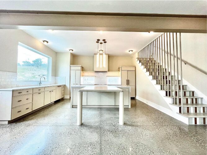 Modern Kitchen with Granite Countertops