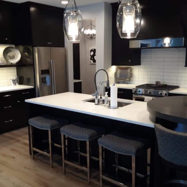 Modern Kitchen with Granite Countertops