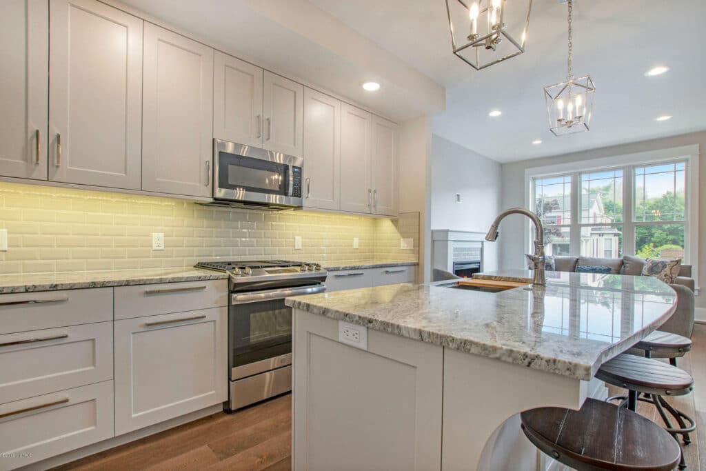 Modern Kitchen with Granite Countertops