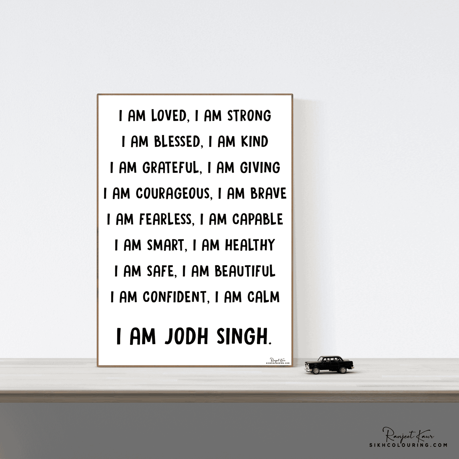 I am Khalsa affirmations black
