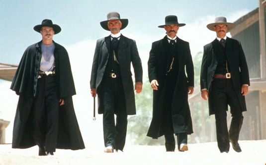 Kurt Russell, Val Kilmer, Sam Elliott, and Bill Paxton