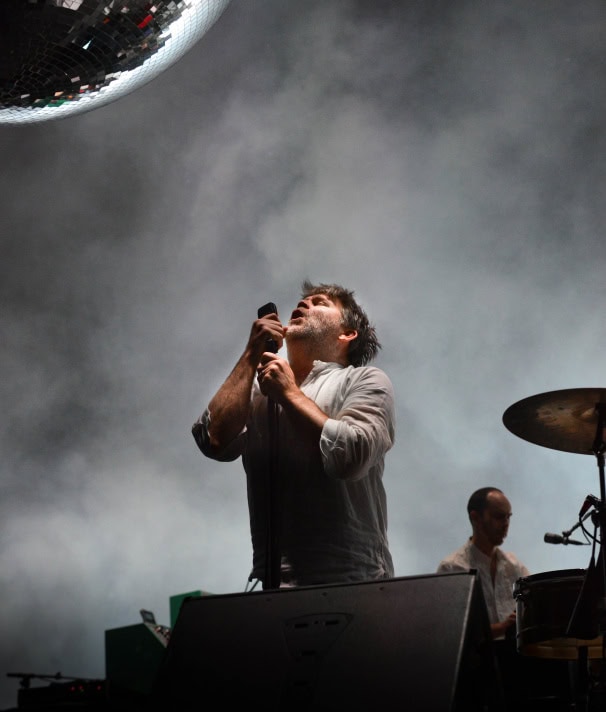 James Murphy of LCD Soundsystem at Bonnaroo | Photo by Chris Jorgensen” at=