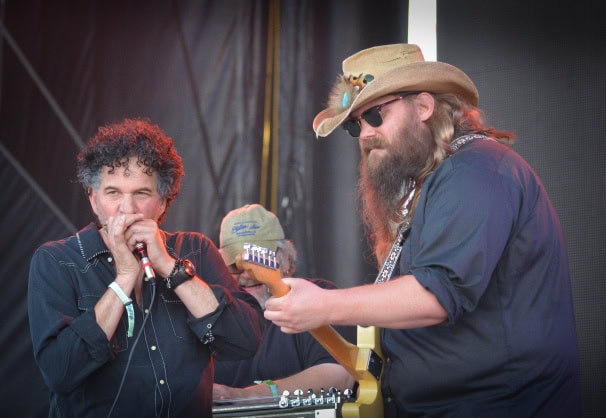 Mickey Raphael and Chris Stapleton at Bonnaroo | Photo by Chris Jorgensen