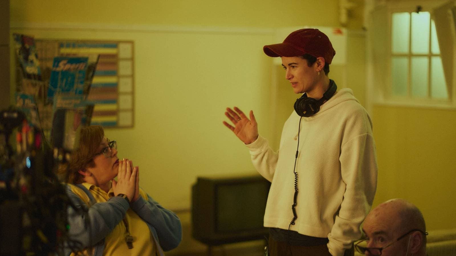 Georgia Oakley on the Set of 'Blue Jean'