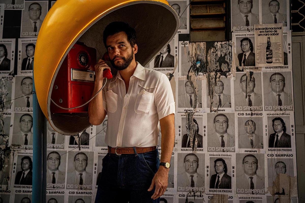 Wagner Moura in a scene from The Secret Agent