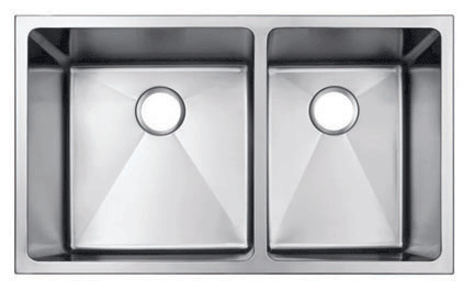 double stainless steel sink