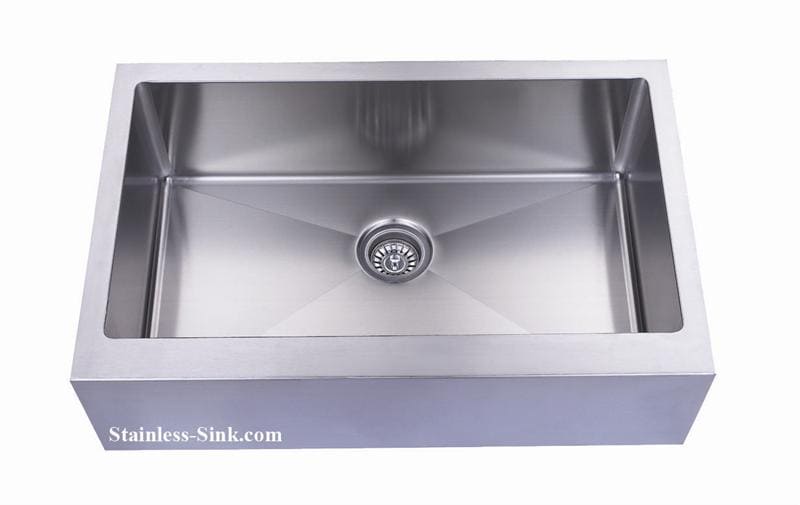 Stainless steel kitchen sink with deep basin and sleek design.
