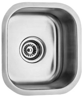 12" Ellis Undermount Kitchen, Bar, Prep Sink: Stainless Steel Small Single Bowl 16 Gauge EL-0705
