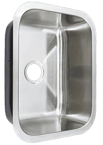 18" Ellis Undermount Stainless Steel Small Single Bowl Sink 18 Gauge EL-1823