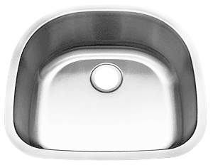 23" Ellis Undermount Stainless Steel Small Single Bowl Sink 18 Gauge EL-2321