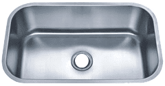 30" Ellis Undermount Stainless Steel Large Single Bowl Sink 16 Gauge EL-3018