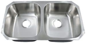 32" Ellis 50/50 Undermount Stainless Steel Double Bowl Kitchen Sink 18 Gauge EL-3218
