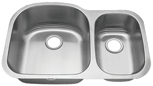 31" Ellis 70/30 Undermount Stainless Steel Double Bowl Kitchen Sink 16 Gauge EL-V004