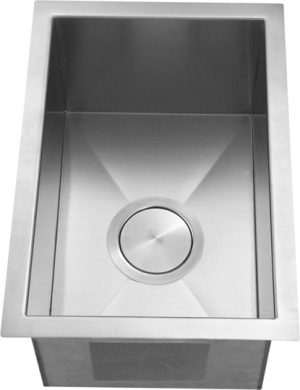 Stainless steel undermount single bowl sink for kitchens and bars. Durable 16 gauge IT-2400 model wi.