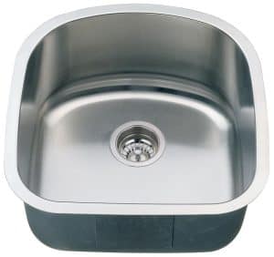 21" Italia Undermount Stainless Steel Single Bowl Kitchen, Bar, Prep Sink 16 gauge IT-400 with FREE ACCESSORIES