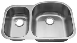 32" Ellis 30/70 Undermount Stainless Steel Double Bowl Kitchen Sink 16 Gauge EL-0105-D-R