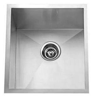 19" Zero Radius Undermount Stainless Steel Single Bowl Sink 15 Gauge ZR1920