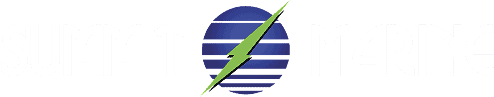 Summit Marine logo with boat and wave design, representing marine services.