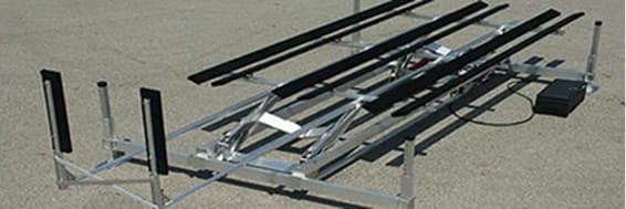 Marine antenna array for boat communication and navigation systems.