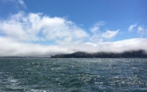 View of Golden Gate bridge from our sailing school